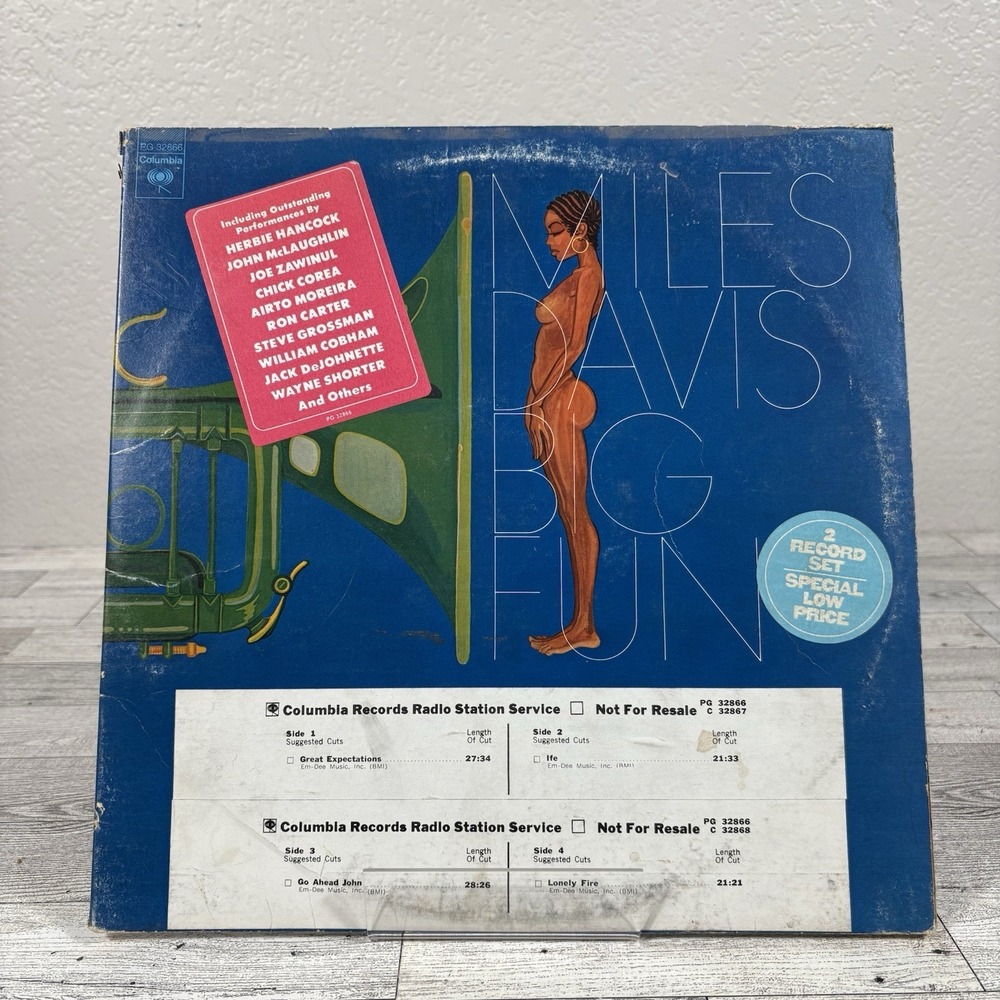 1974 Miles Davis - Big Fun 2x LP Vinyl Record Columbia Radio Station Copy Rare